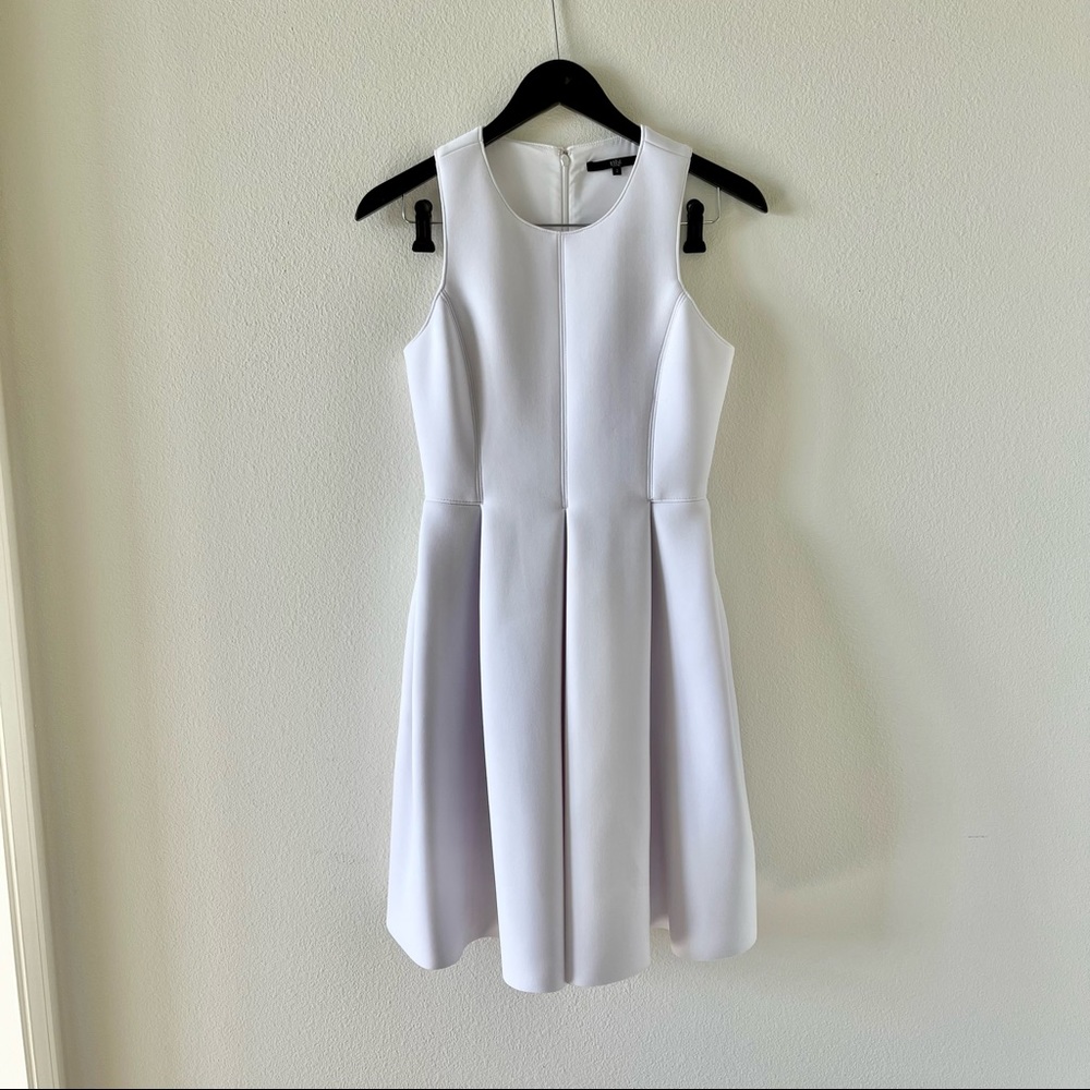 Tibi scuba mini dress in white, size 2
